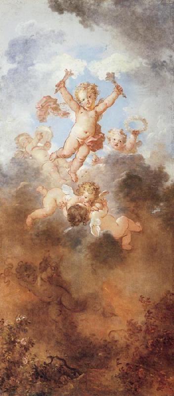 Jean-Honore Fragonard Love Triumphant oil painting image